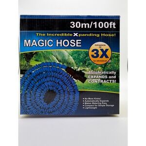 Magic Hose 100ft Expanding Garden Hose Lightweight Kink Free 30m 3X Expansion